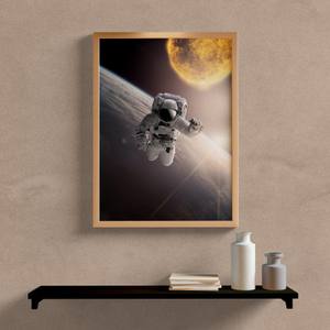 Quadro Decorativo Astronauta - vista aproximada da impressão