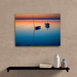 Quadro Decorativo Paisagem Barcos na Areia - imagem 5