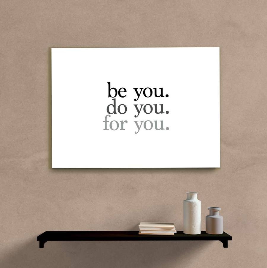 Quadro Decorativo Be You - quadro decorativo em ambiente decorado