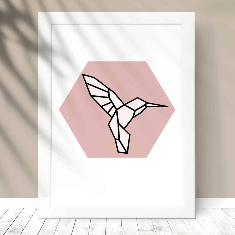 Quadro Decorativo Beija-Flor | Wallze