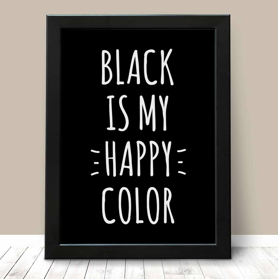 Quadro Decorativo Black