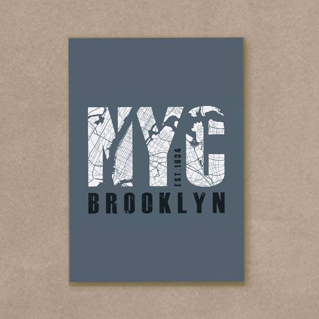 Quadro Decorativo Brooklyn - quadro decorativo em ambiente decorado