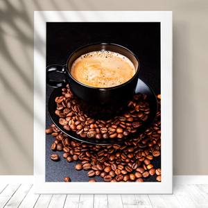 Quadro Decorativo Café - detalhe da moldura e acabamento
