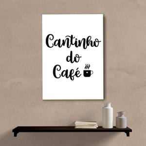 Quadro Decorativo Cantinho do Café - detalhe da moldura e acabamento