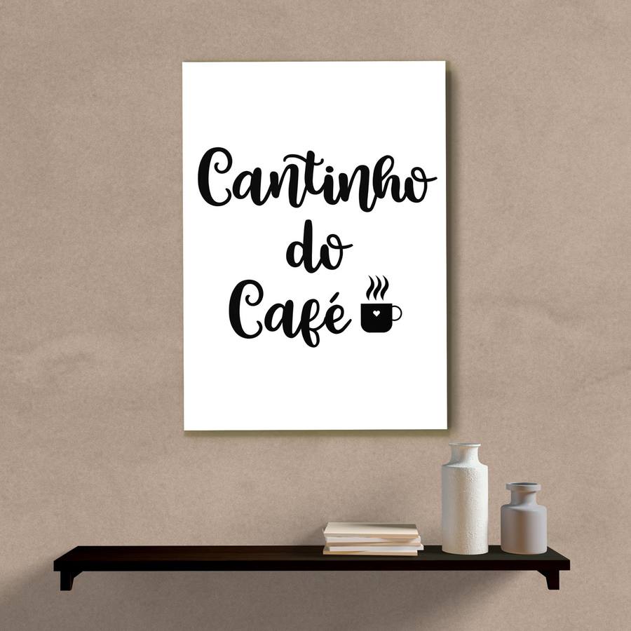 Quadro Decorativo Cantinho do Café - detalhe da moldura e acabamento