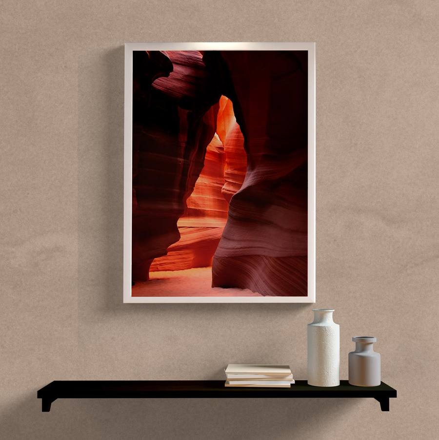 Quadro Decorativo Canyon - detalhe da moldura e acabamento