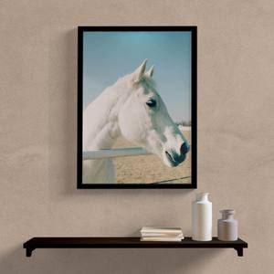 Quadro Decorativo Cavalo - detalhe da moldura e acabamento