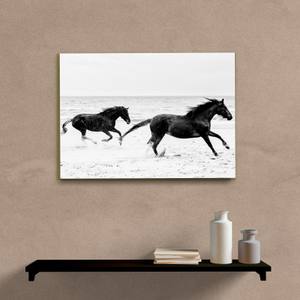Quadro Decorativo Cavalos P&B - imagem 5