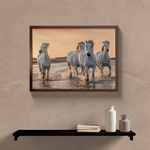 Quadro Decorativo Cavalos - vista aproximada da impressão