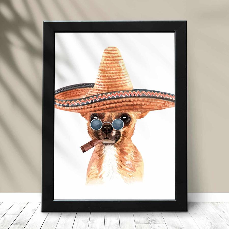 Quadro Decorativo Chihuahua | Wallze