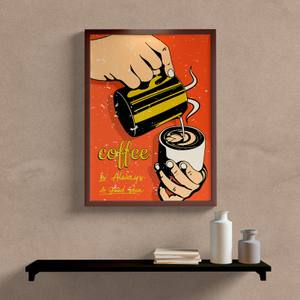 Quadro Decorativo Coffee - vista aproximada da impressão