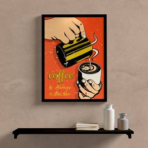 Quadro Decorativo Coffee - quadro decorativo em ambiente decorado