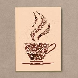 Quadro Decorativo Coffee time - quadro decorativo em ambiente decorado