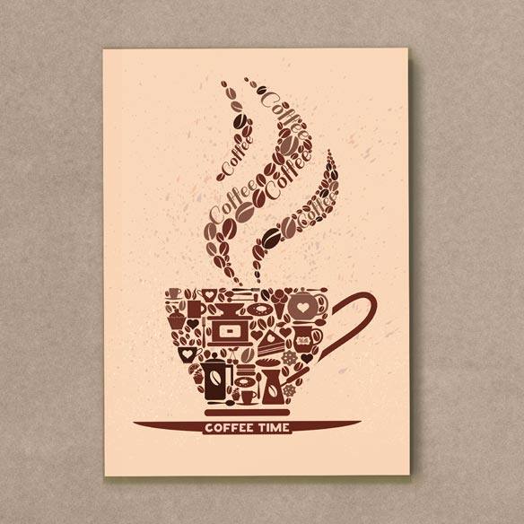 Quadro Decorativo Coffee time - quadro decorativo em ambiente decorado