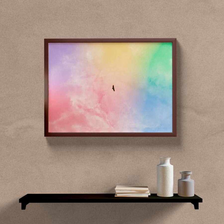 Quadro Decorativo Color Free - vista aproximada da impressão