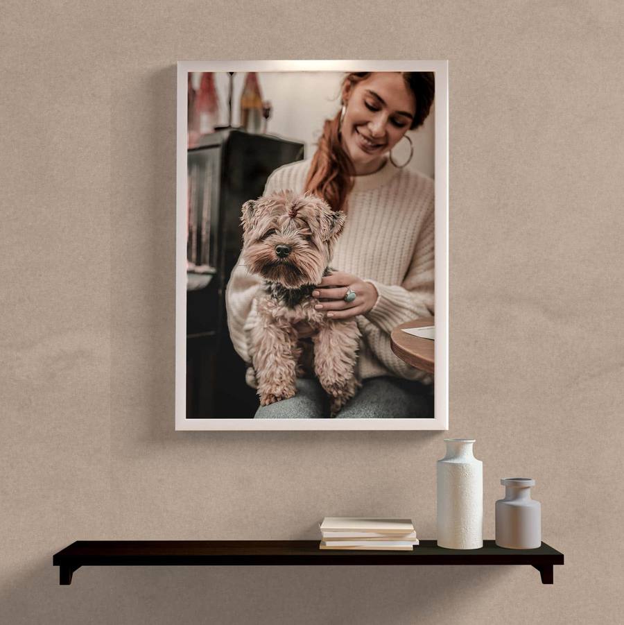 Quadro Decorativo Com Foto Colorida II - detalhe da moldura e acabamento