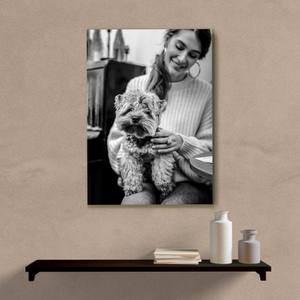 Quadro Decorativo Com Foto Preta e Branca II - quadro decorativo em ambiente decorado