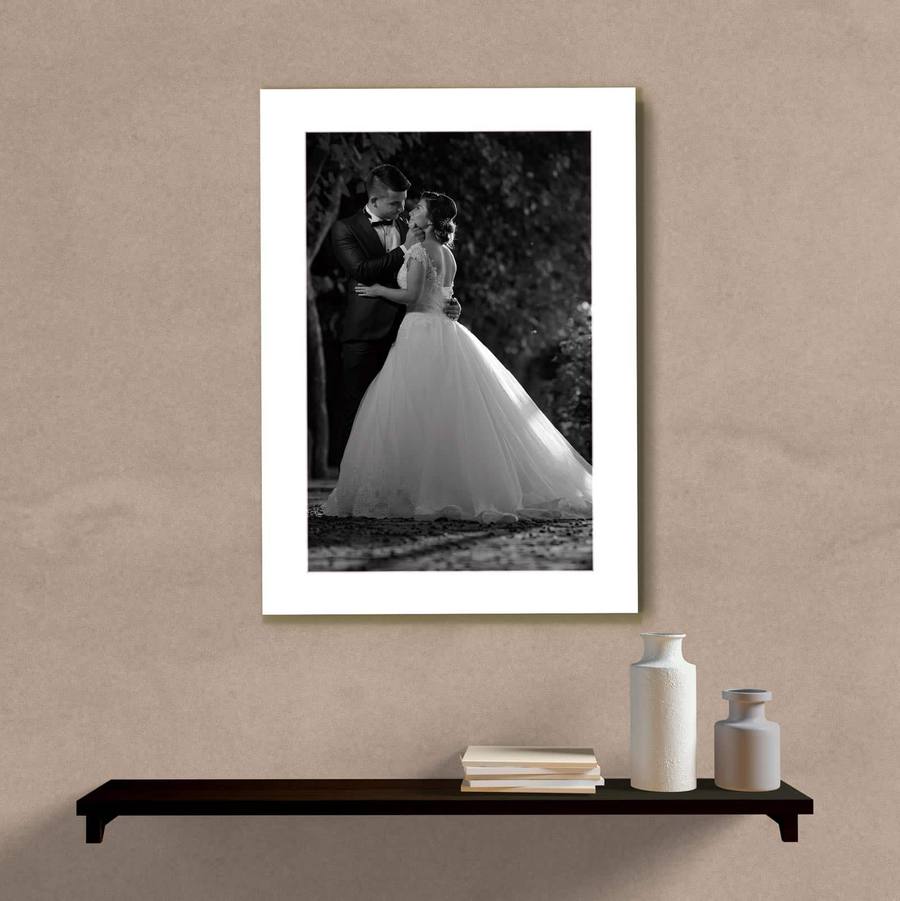 Quadro Decorativo Com Foto Preta e Branca - quadro decorativo em ambiente decorado
