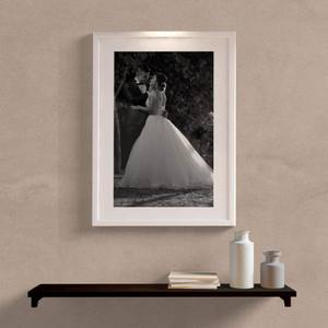 Quadro Decorativo Com Foto Preta e Branca - detalhe da moldura e acabamento