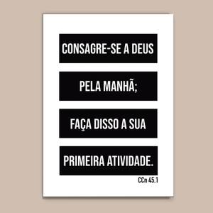 Quadro Decorativo Consagre-se a Deus - quadro decorativo em ambiente decorado