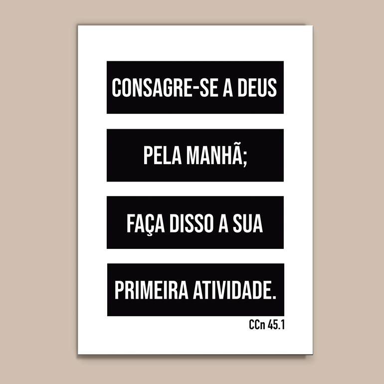 Quadro Decorativo Consagre-se a Deus - quadro decorativo em ambiente decorado