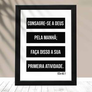 Quadro Decorativo Consagre-se a Deus | Wallze