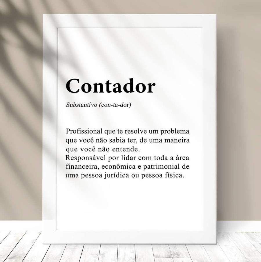 Quadro Decorativo Contador - detalhe da moldura e acabamento