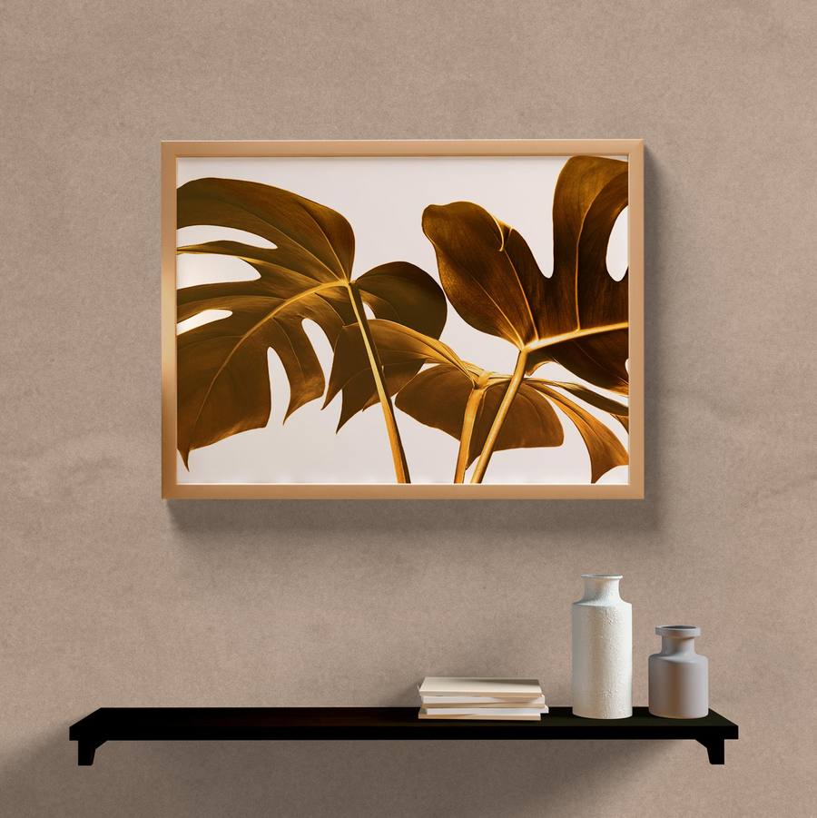 Quadro Decorativo Costela de Adão - detalhe da moldura e acabamento