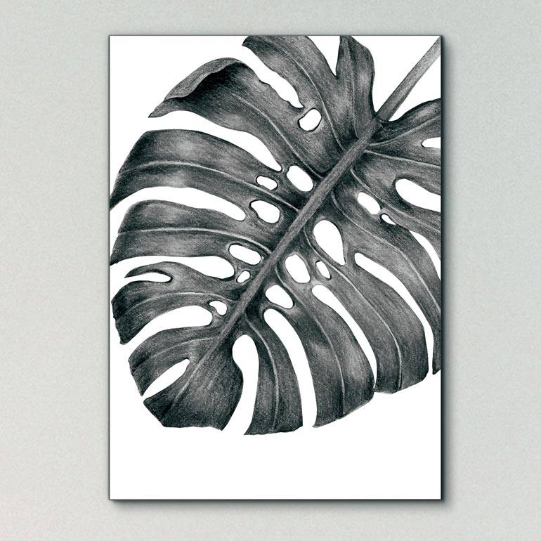 Quadro Decorativo Costela de Adão - quadro decorativo em ambiente decorado