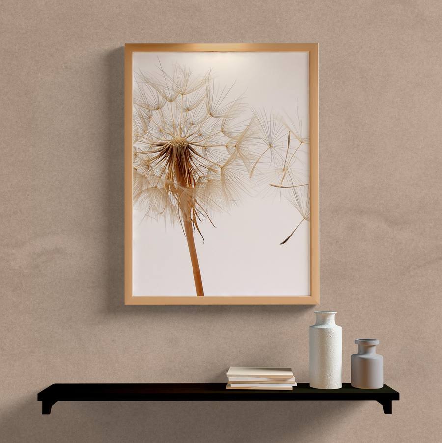 Quadro Decorativo Dente de Leão - quadro decorativo em ambiente decorado