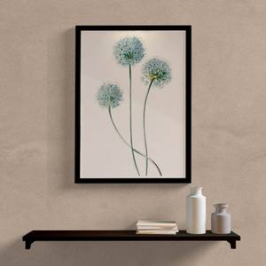 Quadro Decorativo Dente de Leão - detalhe da moldura e acabamento