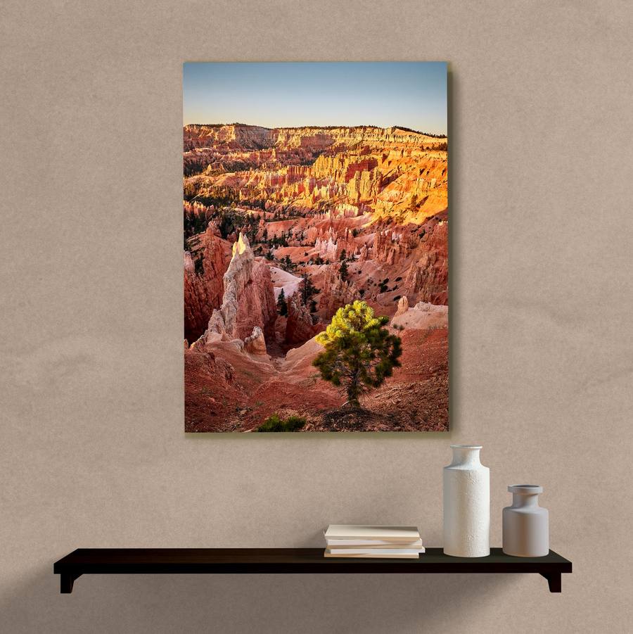 Quadro Decorativo Desfiladeiro de Bryce - quadro decorativo em ambiente decorado
