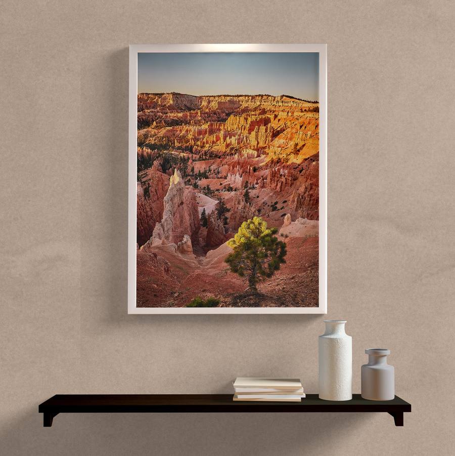 Quadro Decorativo Desfiladeiro de Bryce - detalhe da moldura e acabamento