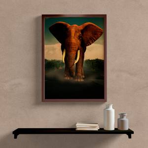Quadro Decorativo Elefante - vista aproximada da impressão
