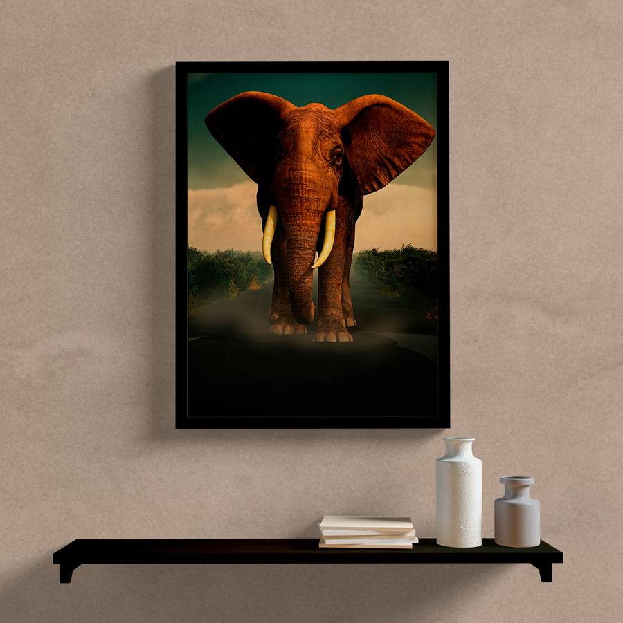 Quadro Decorativo Elefante