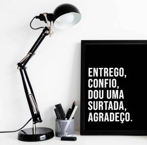 Quadro decorativo entrego confio