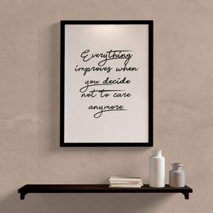 Quadro Decorativo Everything - detalhe da moldura e acabamento