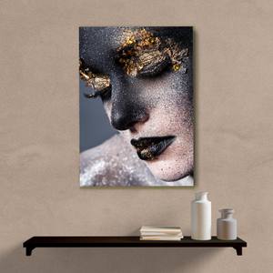 Quadro Decorativo Face Mulher - quadro decorativo em ambiente decorado