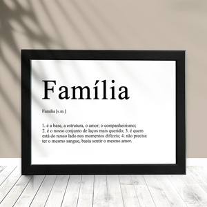 Quadro Decorativo Família