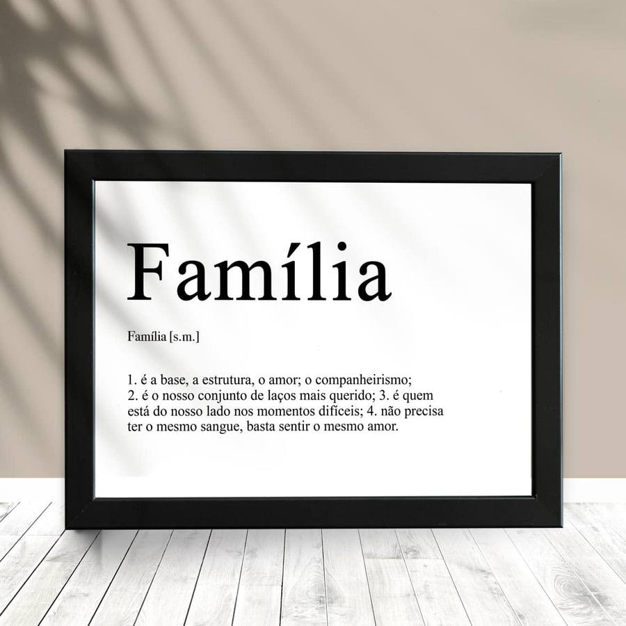 Quadro Decorativo Família
