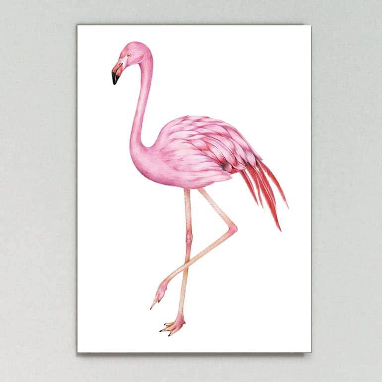 Quadro Decorativo Flamingo - quadro decorativo em ambiente decorado