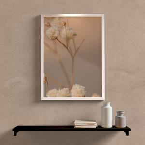 Quadro Decorativo Flor em Foco - detalhe da moldura e acabamento