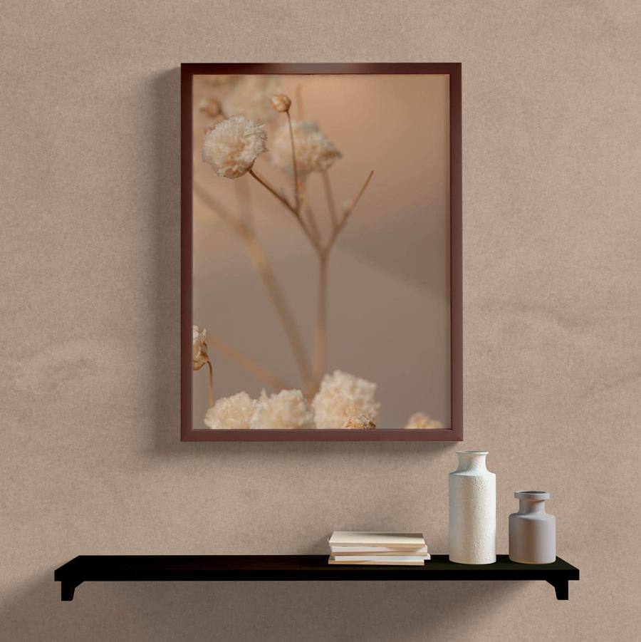 Quadro Decorativo Flor em Foco - vista aproximada da impressão