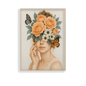 Quadro Decorativo Florescer - vista aproximada da impressão