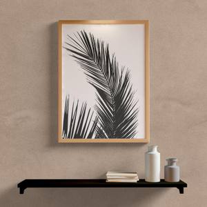 Quadro Decorativo Folha Tropical - quadro decorativo em ambiente decorado