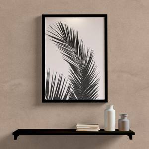 Quadro Decorativo Folha Tropical - detalhe da moldura e acabamento