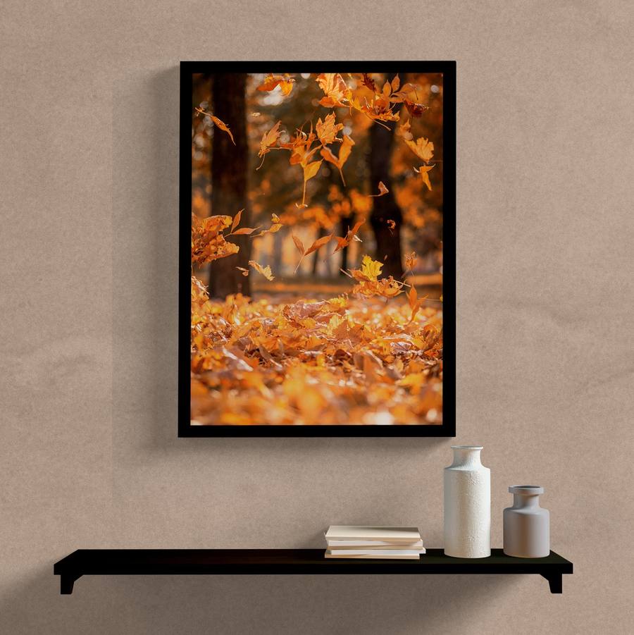 quadro folhas amarelas