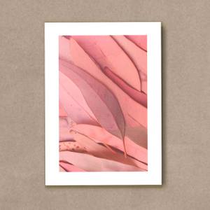 Quadro Decorativo Folhas Rosa - quadro decorativo em ambiente decorado