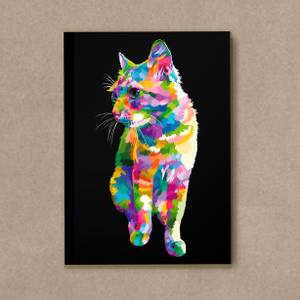 Quadro Decorativo Gato - quadro decorativo em ambiente decorado