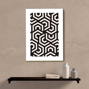 Quadro Decorativo Geométrico Fini - quadro decorativo em ambiente decorado